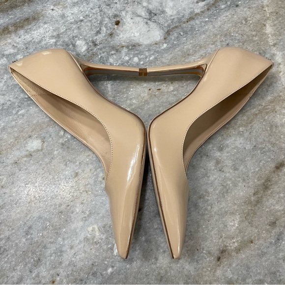 Sam Edelman Hazel Pumps in Nude Beige Blush Patent Leather Women’s 8.5 - Picture 6 of 12